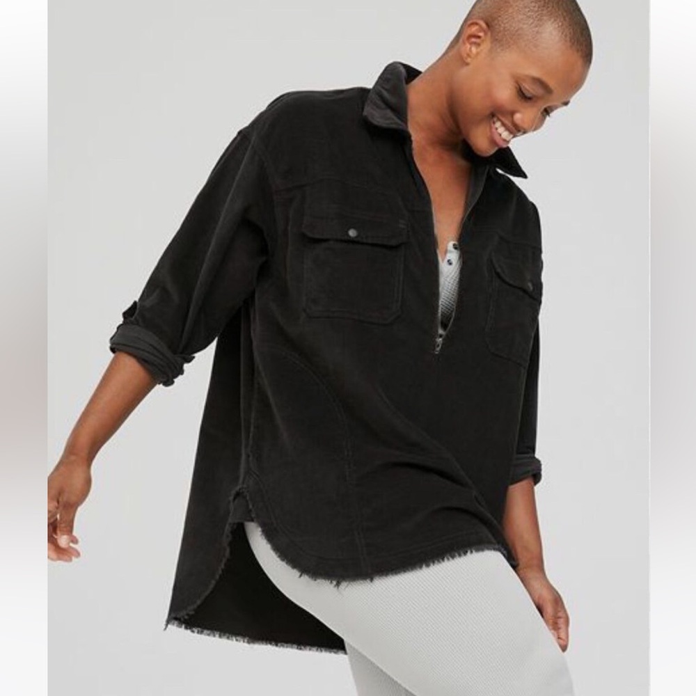 OFFLINE By Aerie Corduroy Quarter Zip Shacket